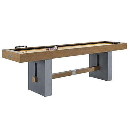 Barrington Urban Shuffleboard Table with Scratch-Resistant Playfield and 8-Puck Set - size: 9 Ft.