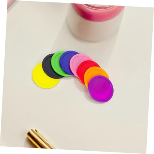 BESPORTBLE 8pcs Air Hockey Pucks Replacement Set for Home Professional Tables Heavy Pucks for Boys and Girls Adults Air Hockey Game Accessories