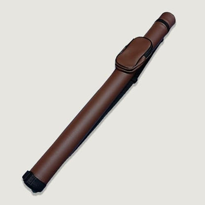 SUPERDIAMOND Hard Pool Cue Case for 58" 2-Piece Cues, Portable Pool Stick Case & Pool Stick Bag for League, Protective Cue Case & Pool Cue Bag, Billiard Cue Cases, 2x2 Pool Cue Case Style - color: Brown
