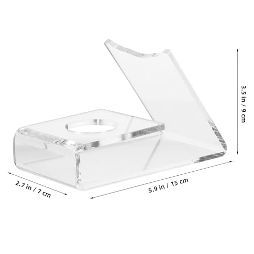 HANABASS Acrylic Table Tennis Paddle Holder Display Stand Clear Ping Pong Racket Organizer Space Saving for Home Office Game Room