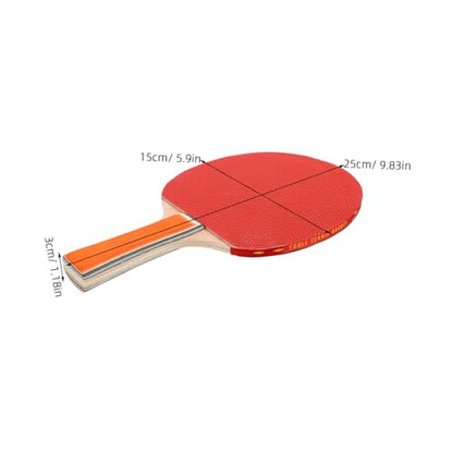 Professional Table Tennis Training Set with Dual Penhold and Grip Paddles Kit for Indoor Outdoor Sports Poplar Wood Rackets with Rubber Grip for Accurate Powerful Shots