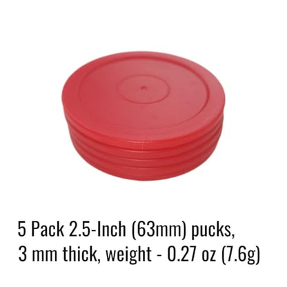 63mm Air Hockey Pucks, 3mm Thick, 7g