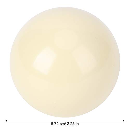 Cue Ball 2pcs White Billiard Balls Professional Pool Balls Smooth 2.25Inches for Pool Table Game Rooms Sports Match