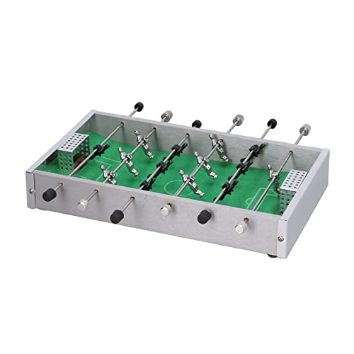 Compact Foosball Table, Tabletop Foosball Game with Aluminum Rods, Mini Football Table for Home Office Party, Portable Table Top Sports Game with Steel Balls for All Ages