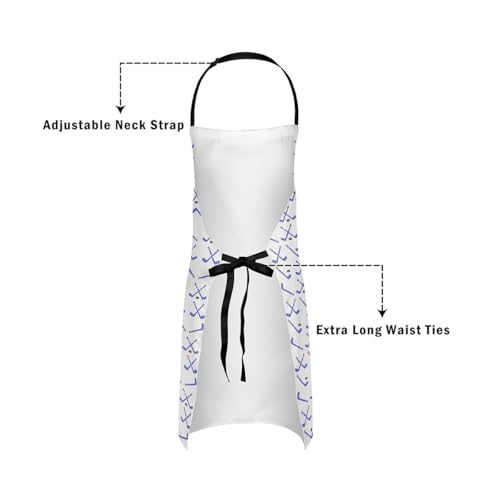 Manfei Volleyball Kids Kitchen Apron - color: Blue White