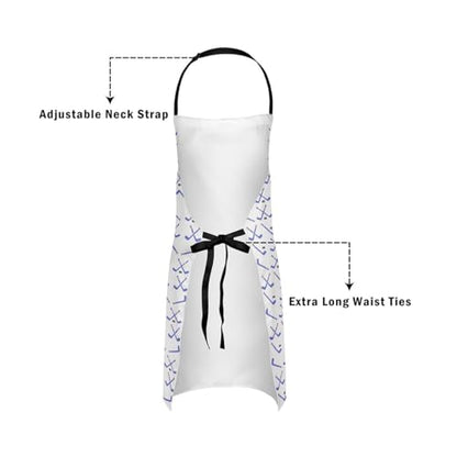 Manfei Volleyball Kids Kitchen Apron - color: Blue White