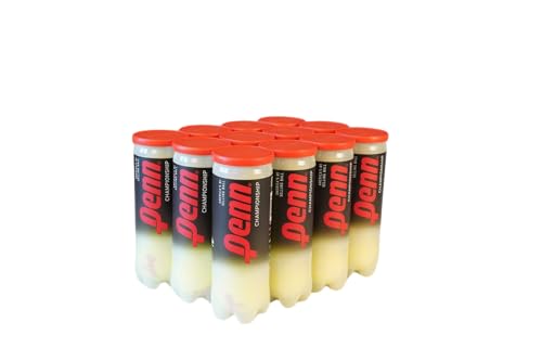 Penn Championship Tennis Balls - Regular Duty - size: 12 Cans, 36 Balls