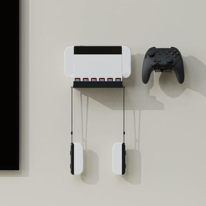 Strong Dock Organizers Wall Mount Including 12 Card Capacity & Not Slip Defense Gaming Storage For Console Powder Coated Console Wall Mount