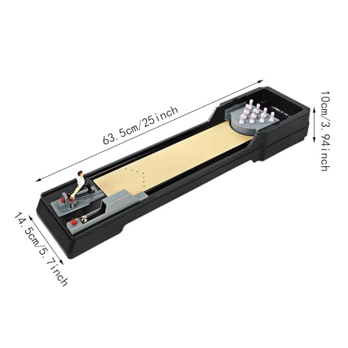 Tabletop Bowling Game Mini Bowling Set Desktop Bowling Toys Educational Toys Crafted from PP Material Suitable for Family Interaction Office
