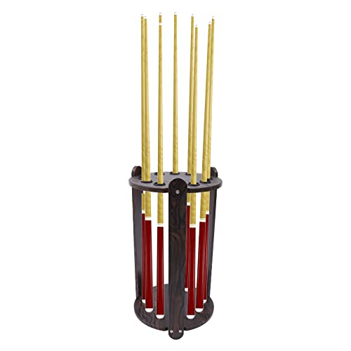 9 Holes-Wood Billiards Cue Rack Billiards Stick Stand Pool Stick Holder Floor Stand Club Organizer Display Stand for Golf Club Fishing Rod Billiard Poles - style: style 4