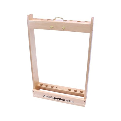 Deluxe Croquet Game Set - 6 Player - with Wooden Stand (32" Handles)