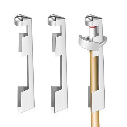 Funrous 3 Pieces Billiard Cue Clamp Pool Sticks Tip Clamp Stainless Steel Cue Stick Tip Repair Kit for Billiard Table Tips Replacement kit Accessories