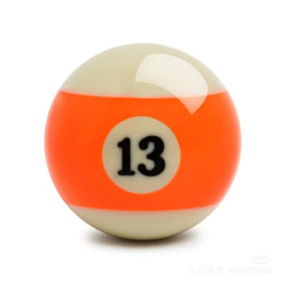 Replacement Billiards Ball, 2-1/4" Regulation Size, Object Balls with Cue Ball & Billiard #8 Ball, Standard Billiards Ball Accessories - color: 13