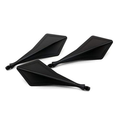 CUESOUL TRAJ AK8 New Integrated Dart Flights and Shafts Wave Shape,Very Slim Dart Flight 3 Sets - color: Diamond Shape-Black