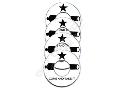 4 Come and Take It VVashers - Washer Toss Board Game Washers (4 VVashers, White) - color: White, size: 4 VVashers
