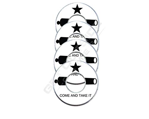 4 Come and Take It VVashers - Washer Toss Board Game Washers (4 VVashers, White) - color: White, size: 4 VVashers