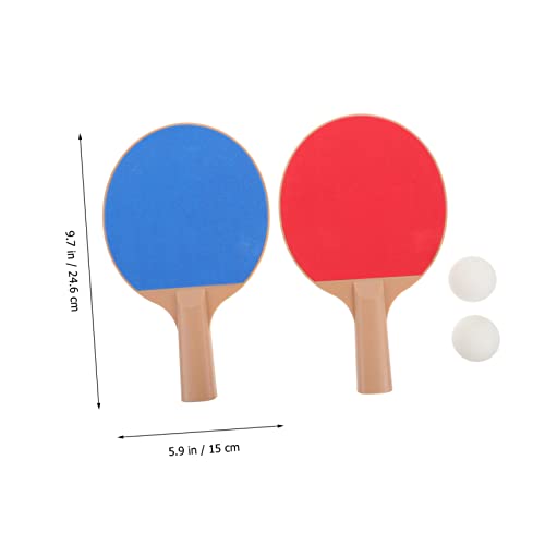 1 Set Bouncy Table Tennis Paddle Set for Outdoor Table Tennis Exercising Durable Racket for Boys Enhances Reflexes Coordination for All Skill Levels