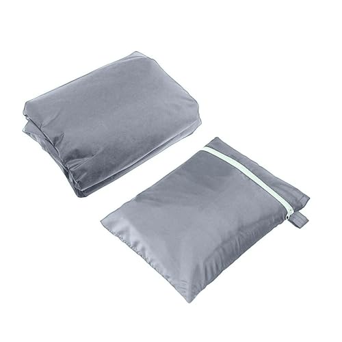 Table Tennis Cover, Outdoor/Indoor Waterproof Dustproof Sunscreen Ping Pong Table Cover Fits Folding Tables All Weather Protection 5.4*2.3*6.1ft（Gray）
