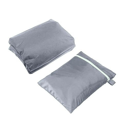 Table Tennis Cover, Outdoor/Indoor Waterproof Dustproof Sunscreen Ping Pong Table Cover Fits Folding Tables All Weather Protection 5.4*2.3*6.1ft（Gray）
