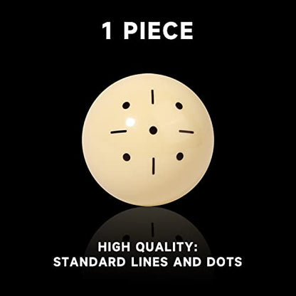 GSE Games & Sports Expert Billiard Practice Training Cue Ball, AAA-Grade PRO Cup Standard Pool Billiard Cue Ball (6 oz 2-1/4" Several Colors Available) - color: Black Cross