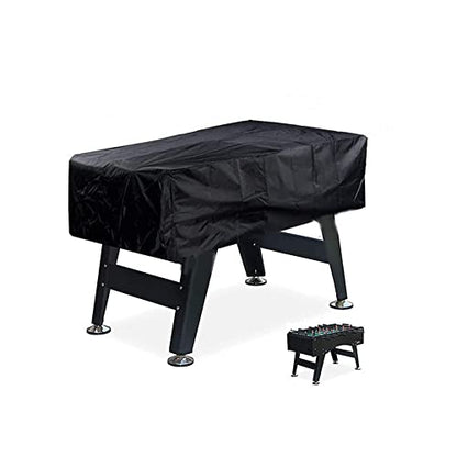 Lixada Foosball Table Cover Folding Oxford Waterproof UV-Protection 63x45.3x19.7'', Soccer Table Cover Dustproof Universal Rectangular Furniture Protection Case Table Cover for Billiard Soccer Table - color: Black