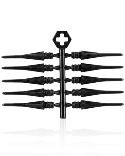50-Pack Soft Tip Darts with 2BA Thread – High Compatibility & Easy Installation, Durable Replacement Tips for All Darts