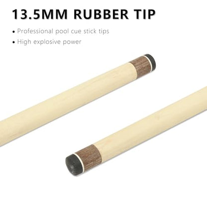 HomeSeason Jump Break Stick Canadian Maple Cue Stick, 10.5oz 42-Inches Pool Cue Suitable for Children, 13.5mm Tip, Quick Release Joint - color: HS-T01-B