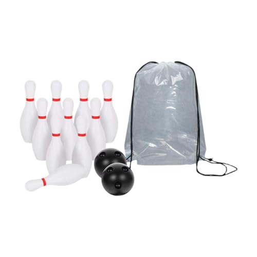 predolo Kids Bowling Game Featuring 10 Pins and 2 Balls, Storage Bag Included for Easy Transport, 16cm