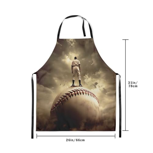Castle Fairy Cartoon Baseball Kitchen Apron,Bow Knots Waterproof Apron - color: Grey White