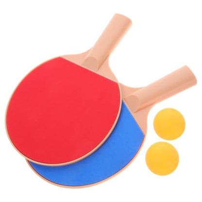 Luxshiny Outdoor Table Tennis Set with Ergonomic Paddles and Elastic Pong Balls Comfortable Grip Rackets for Recreational Play and Competitive Training Portable Equipment for Outdoor Use