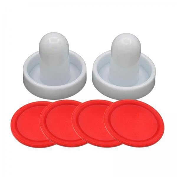 2xAir Hockey Pushers and Air Air Hockey Paddles Slider Pusher Small Size Goal Handles Pushers for Game Tables - size: 6 Pcs