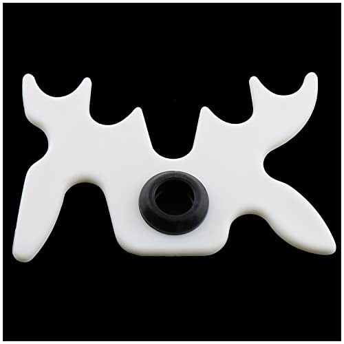 Billiard Bridge Head White Plastic Moosehead Bridge Head Billiards Cue Rack Bridge Head Non-Slip Billiards Snooker Pool Cue Rest Bridge Head Holder