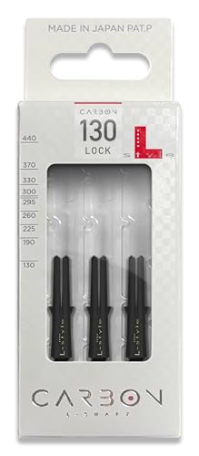 L-style L-Shaft Carbon Dart Shafts - Locked - Set of 3 - size: Extra Short (130)