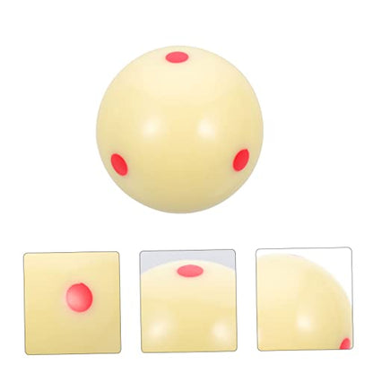 WOONEKY Resin Cue Ball with Dots Pattern for Training High-Grade Billiard Ball for Skill Improvement Durable and Wear-Resistant for Pool Practice