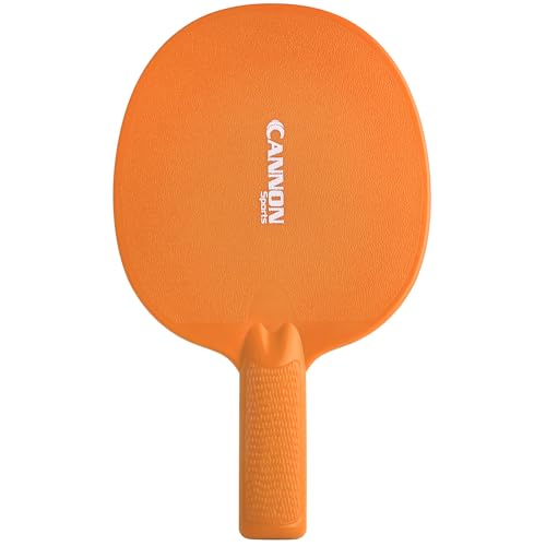 Cannon Sports Unbreakable Table Tennis Paddles - Waterproof & Weather Resistant Table Tennis Rackets for Indoor & Outdoor Use – Textured Easy Grip Handle – Multiple Color Options - color: Orange