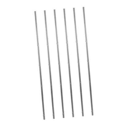 POPETPOP 6pcs Foosball Replacement Rods with Safety Caps Iron Poles Long Table Soccer Machine Parts for Adults and Easy Install Stable Gameplay Accessories