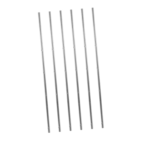 POPETPOP 6pcs Foosball Replacement Rods with Safety Caps Iron Poles Long Table Soccer Machine Parts for Adults and Easy Install Stable Gameplay Accessories