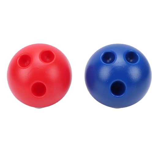 Kids Bowling Set, 10 White Plastic Pins with 2 Lightweight Balls for Indoor Outdoor Birthday Parties Classroom Activities Family Game Nights