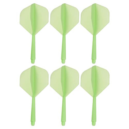 PATIKIL Integrated Dart Shaft & Flights, Pack Lightweight Dart Flight Set - color: Green