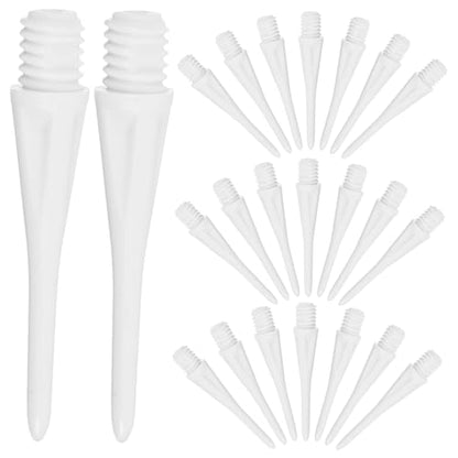 VICASKY 50pcs Dart Replacement Points Soft Tip Half Darts Accessories Professional Soft Tip