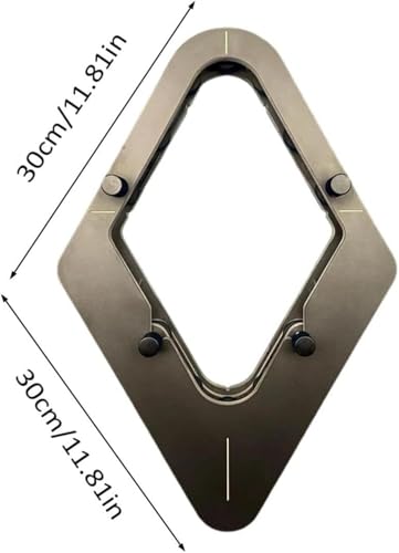 Professional Billiard Rack, Heavy Duty Solid Wood Triangle & Diamond Racks, Gap-Free Precision for 8-Ball & 9-Ball Perfect Breaks, Essential Billiards Accessories - color: 9-ball