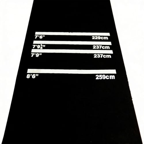 Dart Board Mat for Floor | Non-slip Shock Absorbing Cushioned Pad - with 4 Throw Distances 300x34cm Dart Carpet Mat - for Women Family Adult Playroom Living Room Bar - size: size:a