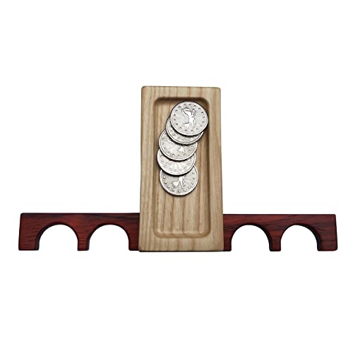 Portable Cue Stick Holder with 4 Holes - color: Natural