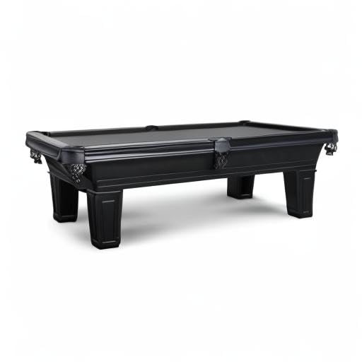 Empire USA - Corona Slate Pool Table W/Premium Billiards Accessories - (7FT and 8FT,Stain Black) - size: 8FT Without Installation