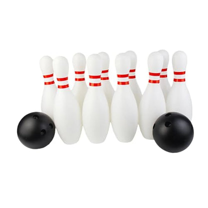 12 Pieces Kids Bowling Game Children Toy Bowling Pin Ball Indoor Outdoor Sports Friendly Material Suitable for Family Sports Games Party, 30cm