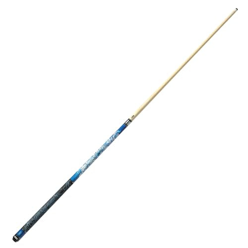 CUESOUL 19oz Pool Cue with Black case,13mm Tip,58inches Mythological Symbols Pattern 4 Styles - color: White Tiger
