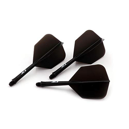 CUESOUL ROST Integrated Dart Flight and Shafts Meduim/Small/Large - color: Solid Black, size: Size M-28mm