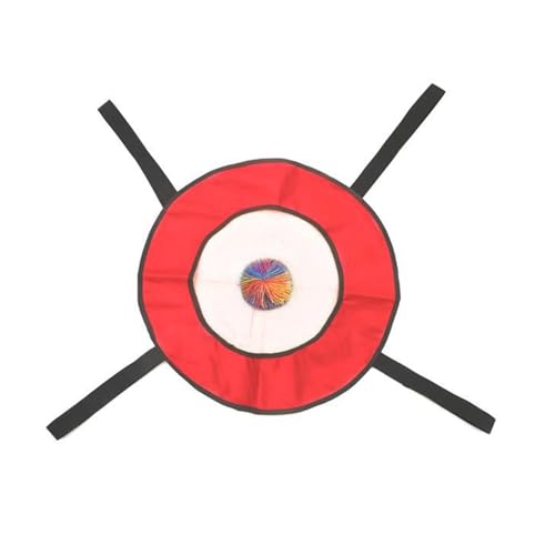 Interactive Toss and Catch Sport Toy Tailgating Roundnet Game Outdoor Bouncy Net Bag Catch Lawns Hand Eye Coordination - color: Red