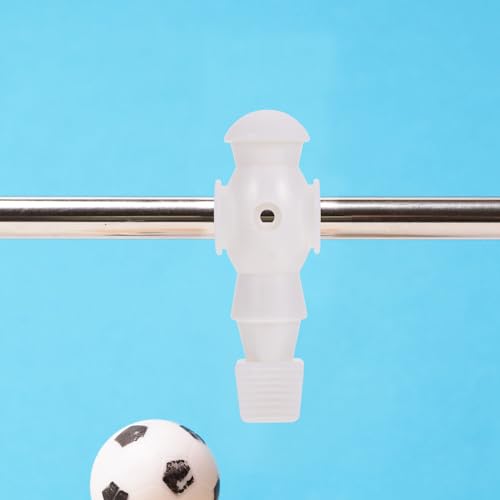 Homoyoyo 4pcs Foosball Men Replacement, Football Players Parts Foosball Man Table Player Football Machine Accessories - color: White