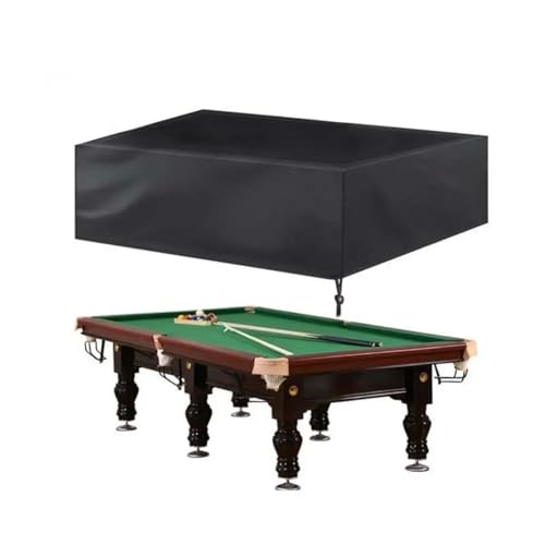1pc 7/8/9 Feet Billiard Table Cover Waterproof with Drawstring Pool Dust Thickened Black Snooker(287x155x82cm) - color: 287x155x82cm